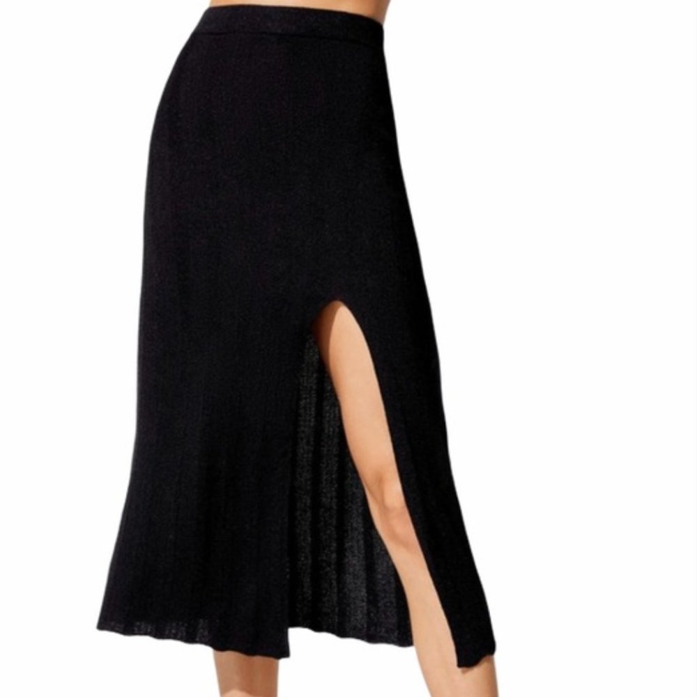SOLID & STRIPED Knit Tube Skirt Black X-small